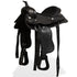 Western Saddle, Headstall&Breast Collar Real Leather 13" Black