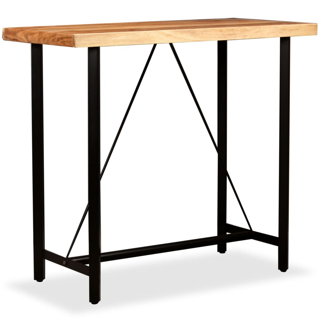 Bar Table 120x60x107 cm Solid Acacia Wood