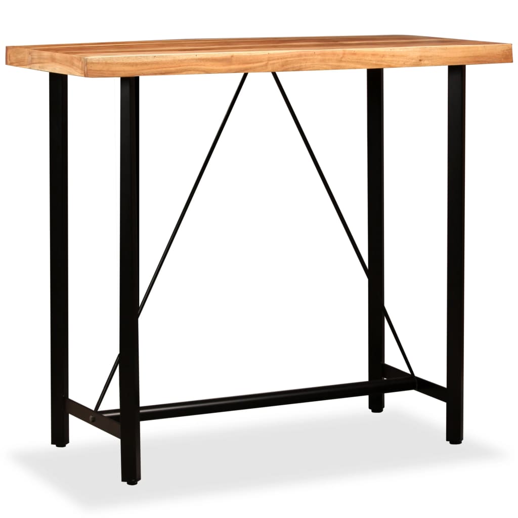 Bar Table 120x60x107 cm Solid Acacia Wood