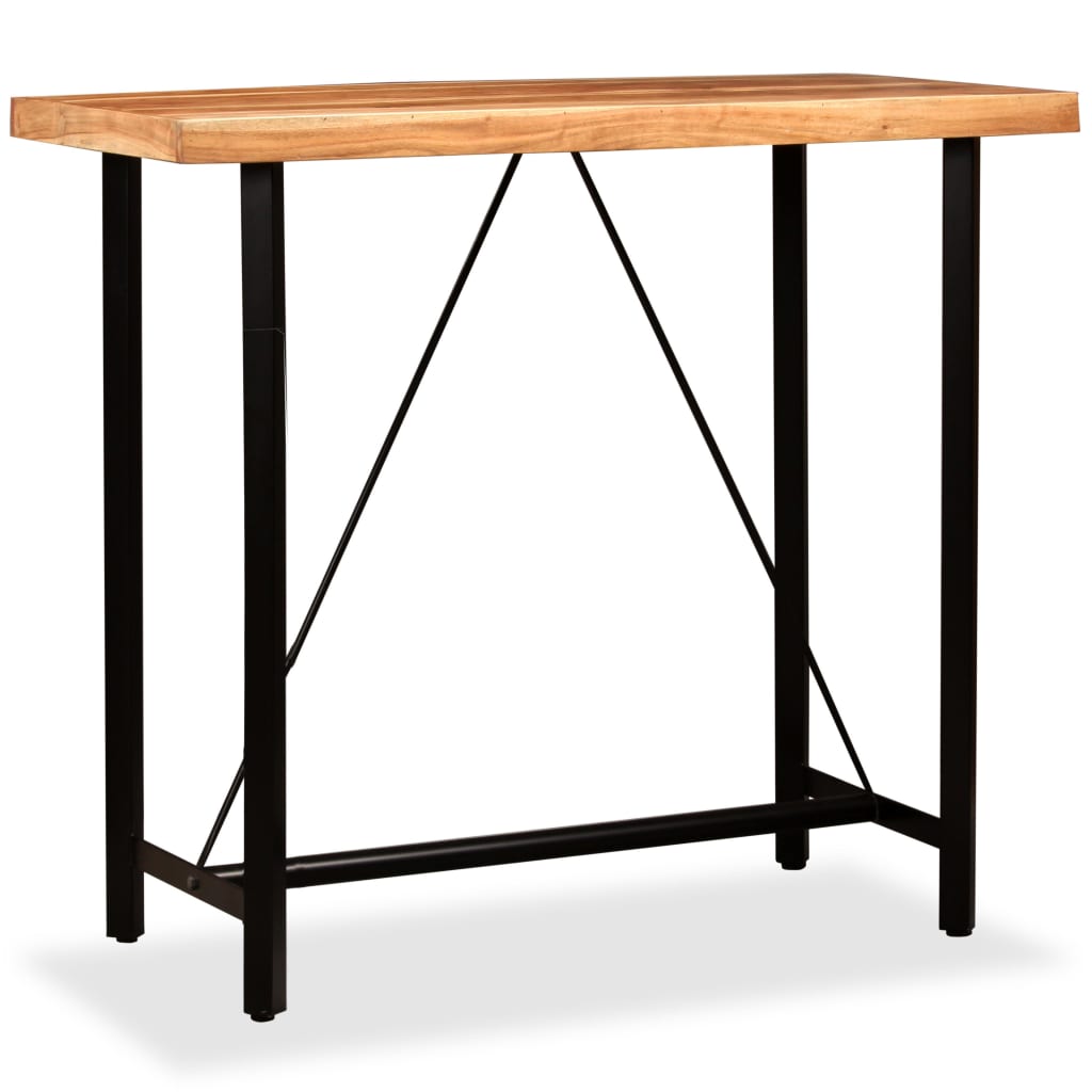 Bar Table 120x60x107 cm Solid Acacia Wood