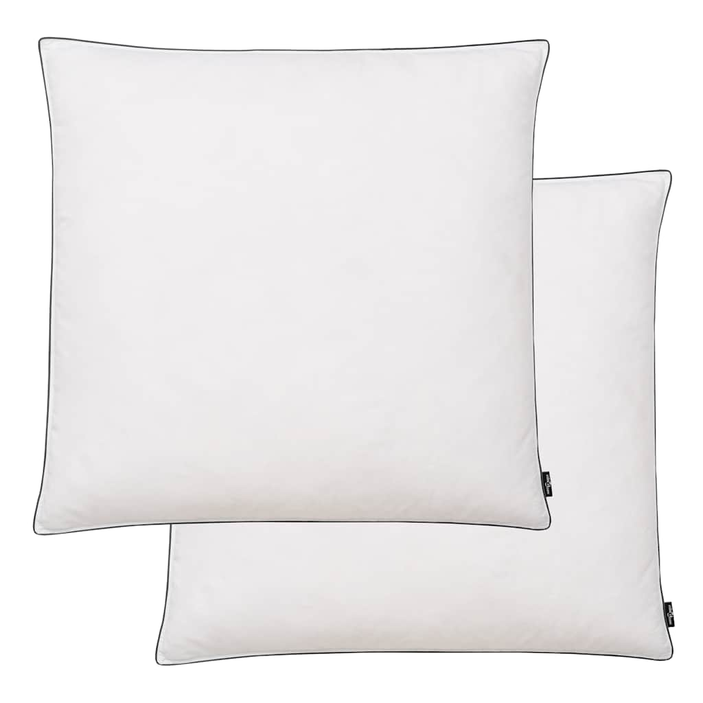 Pillows 2 pcs Down/Feather Filling Light 80x80 cm White