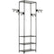 Clothes Rack Steel and Non-woven Fabric 55x28.5x175 cm Black