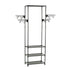 Clothes Rack Steel and Non-woven Fabric 55x28.5x175 cm Black