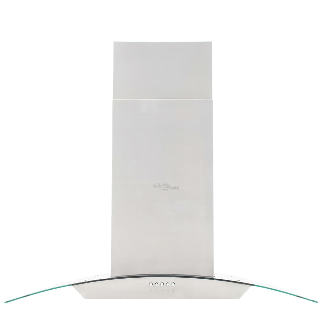 Island Range Hood 90 cm Stainless Steel 756 m³/h LED