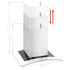 Wall Mounted Range Hood 60 cm Stainless Steel 756 m³/h LED