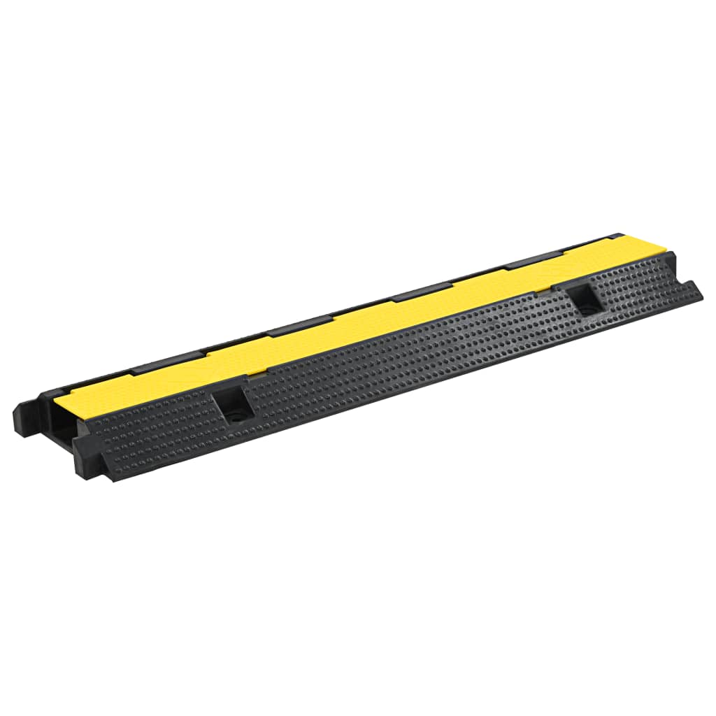 Cable Protector Ramps 2 pcs 1 Channel Rubber 100 cm