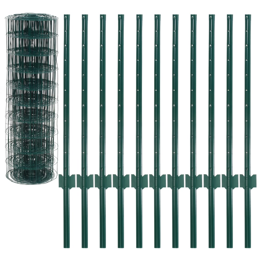 Euro Fence Steel 20x0.8 m Green