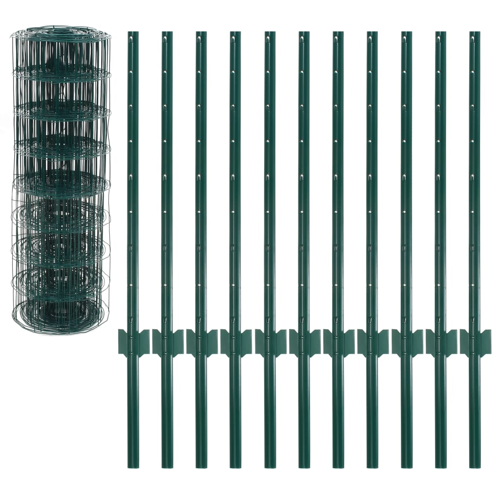 Euro Fence Steel 20x0.8 m Green