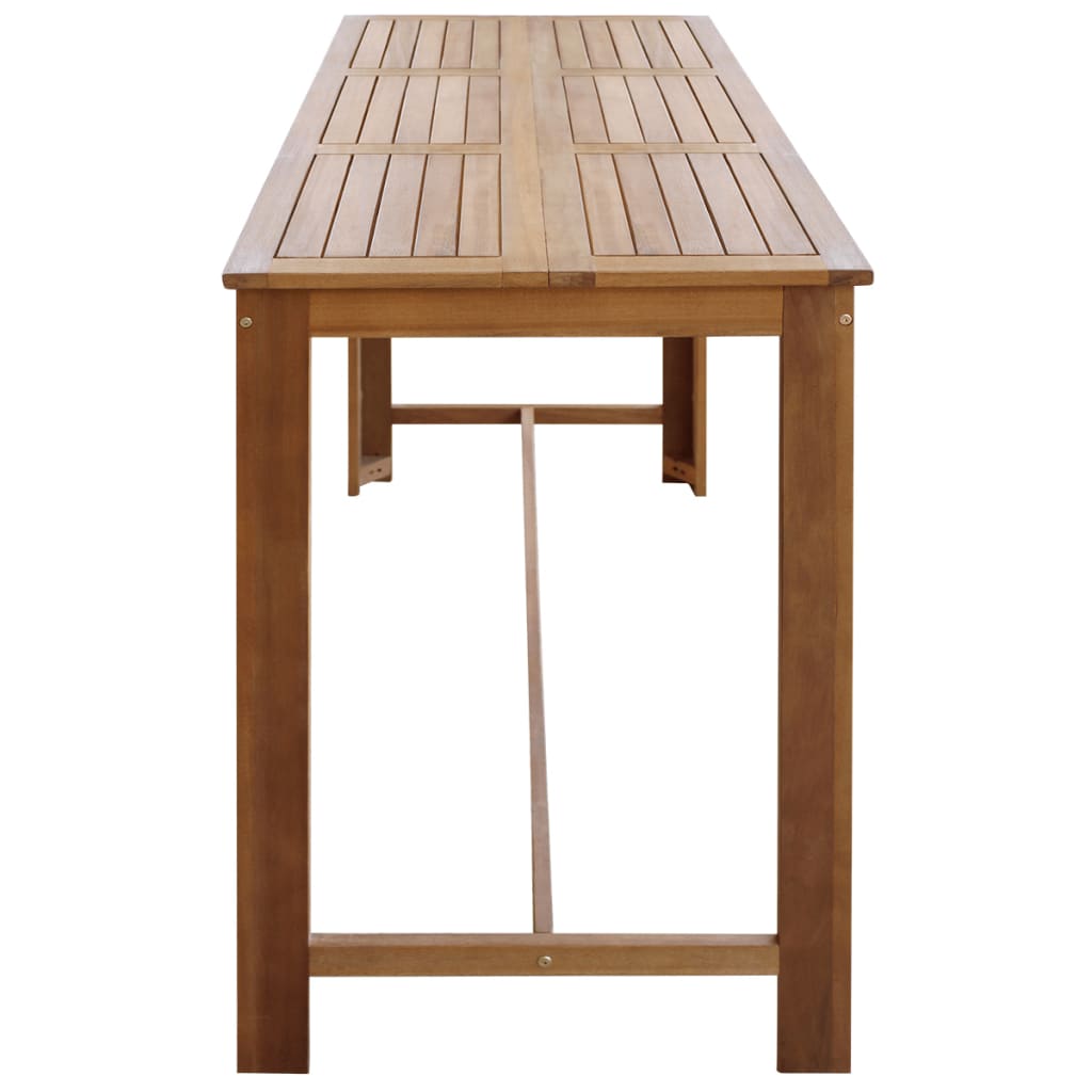 Bar Table Solid Acacia Wood 150x70x105 cm