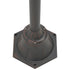 Garden Post Light E27 220 cm Aluminium 2-Lantern Bronze