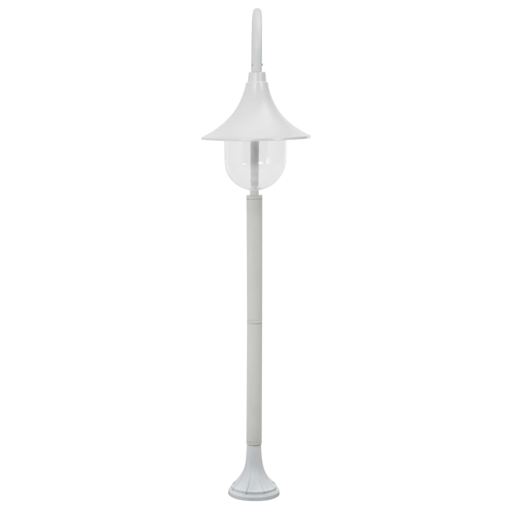 Garden Post Light E27 120 cm Aluminium White