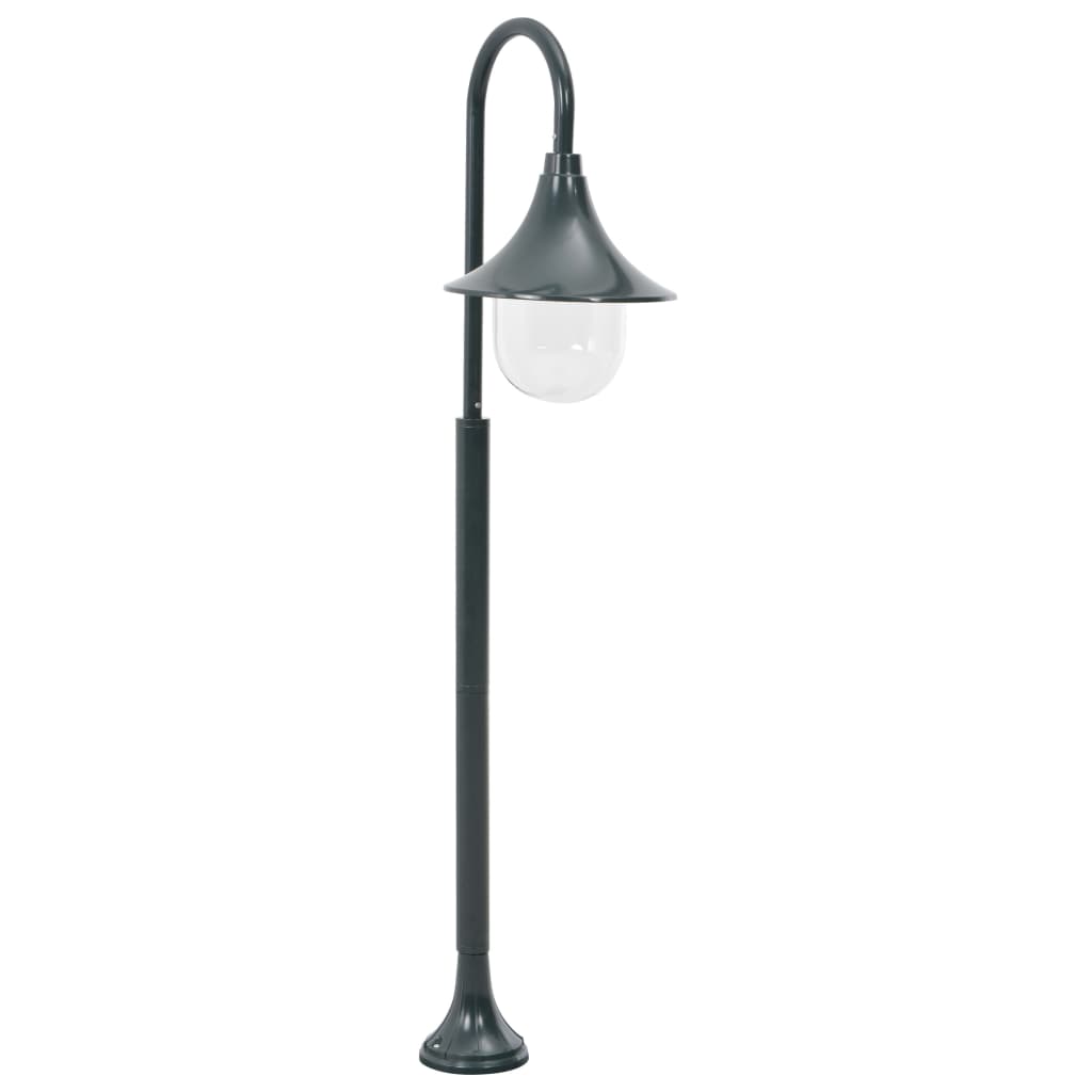 Garden Post Light E27 120 cm Aluminium Dark Green