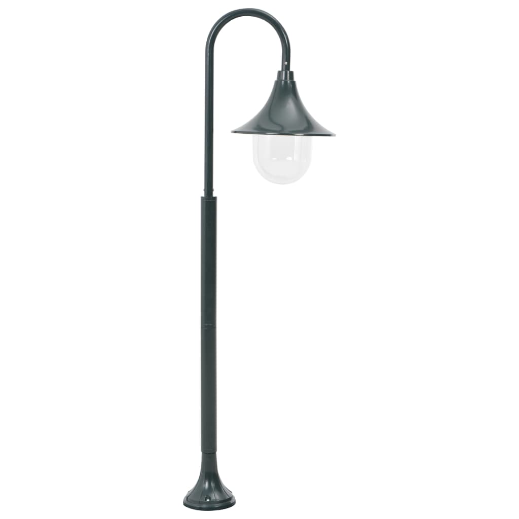 Garden Post Light E27 120 cm Aluminium Dark Green