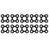 Mat Connectors 10 pcs Rubber Black