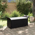 Storage Bench with Cushion 138 cm Poly Rattan Brown