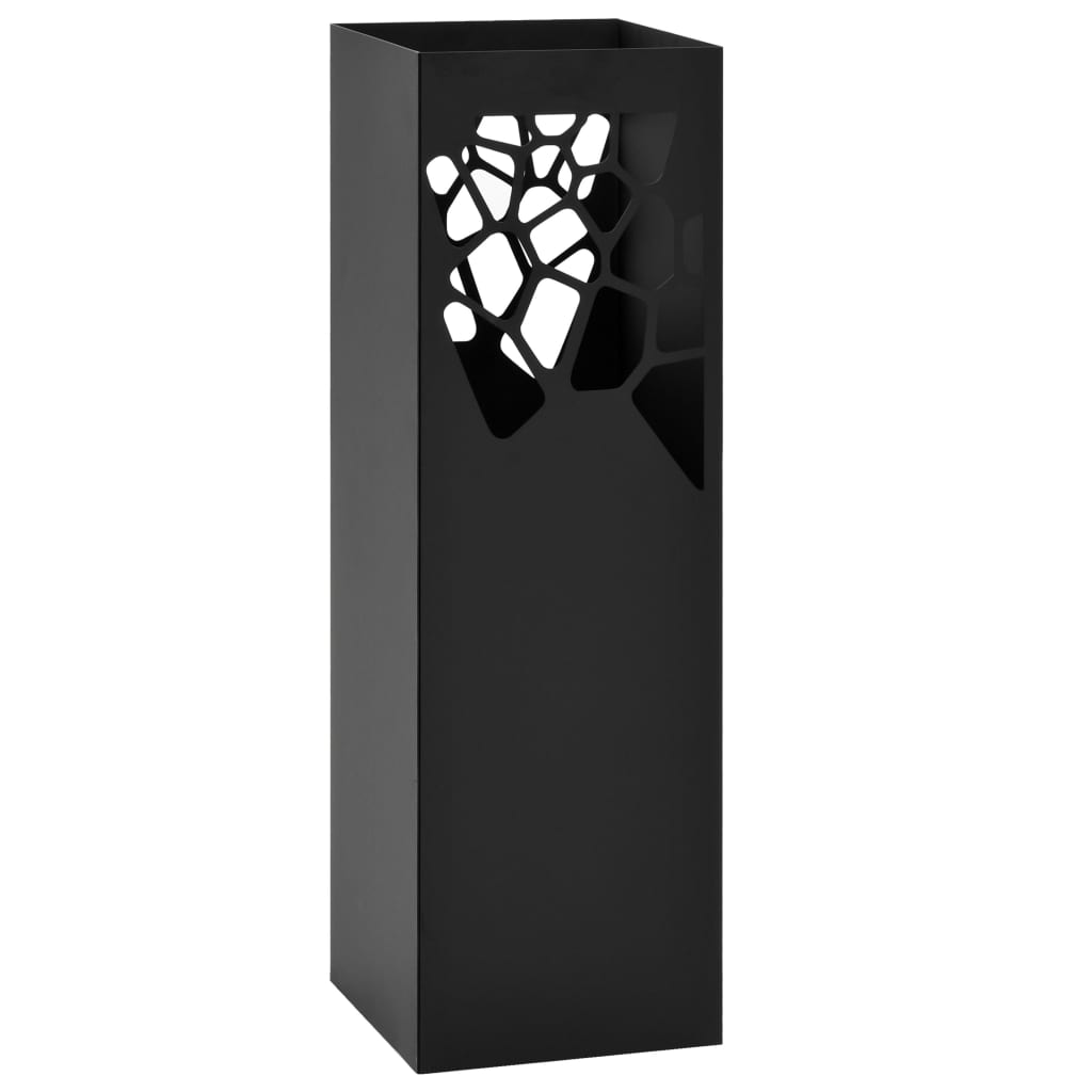 Umbrella Stand Stones Steel Black