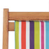 Folding Beach Chair Fabric and Wooden Frame Multicolour