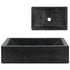 Sink 45x30x12 cm Marble High Gloss Black