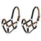 Head Collars 2 pcs for Horse Nylon Size Cob Black