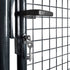 Mesh Garden Gate Galvanised Steel 85.5x100 cm Grey