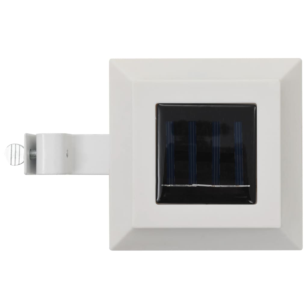 Outdoor Solar Lamps 6 pcs LED Square 12 cm White