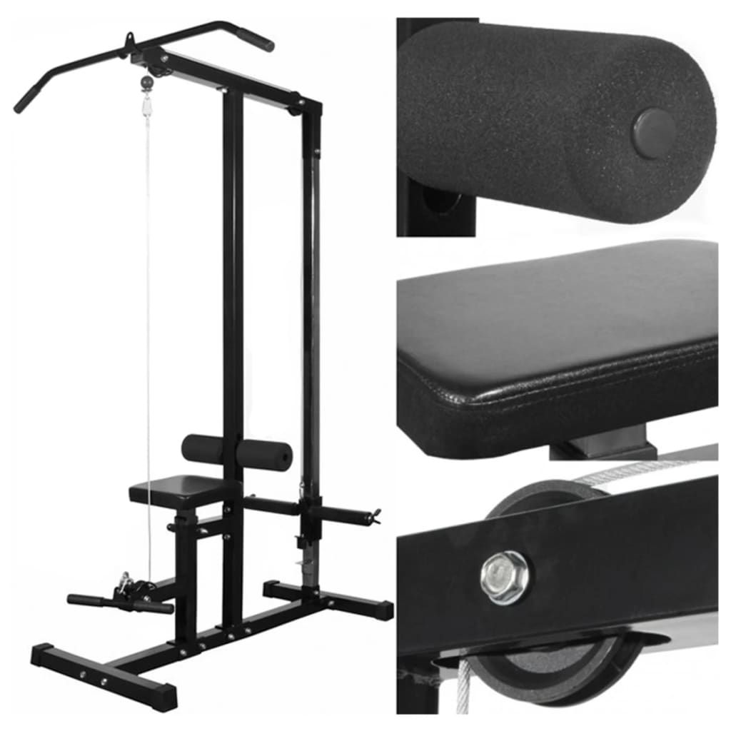 Power Tower with Barbell and Dumbbell Set 60.5 kg