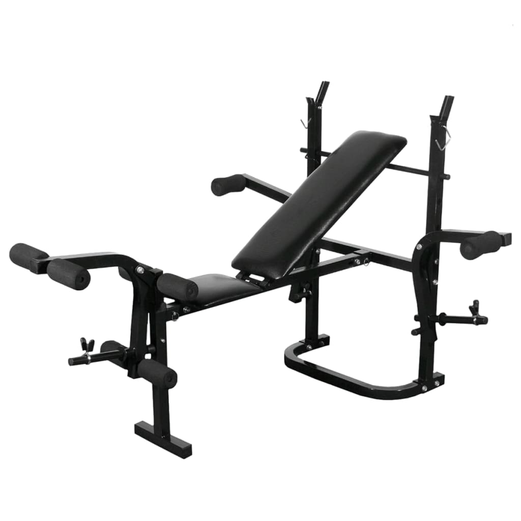 Weight Bench with Weight Rack&Barbell and Dumbbell Set 60.5kg