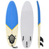 Surfboard 170 cm Blue and Cream