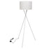 Floor Lamp with Stand White 139 cm