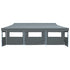 Folding Pop-up Party Tent with 5 Sidewalls 3x9 m Anthracite