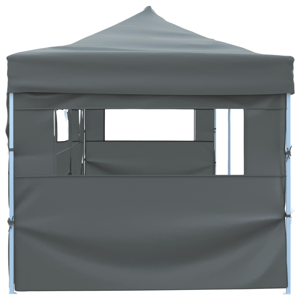 Folding Pop-up Party Tent with 5 Sidewalls 3x9 m Anthracite