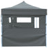 Folding Pop-up Party Tent with 5 Sidewalls 3x9 m Anthracite