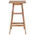 Folding Bar Stools 2 pcs Solid Teak Wood