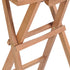 Folding Bar Stools 2 pcs Solid Teak Wood