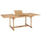 Extending Garden Table 150-200x100x75 cm Solid Teak Wood