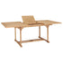 Extending Garden Table 150-200x100x75 cm Solid Teak Wood