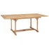 Extending Garden Table 150-200x100x75 cm Solid Teak Wood