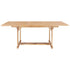 Extending Garden Table 150-200x100x75 cm Solid Teak Wood