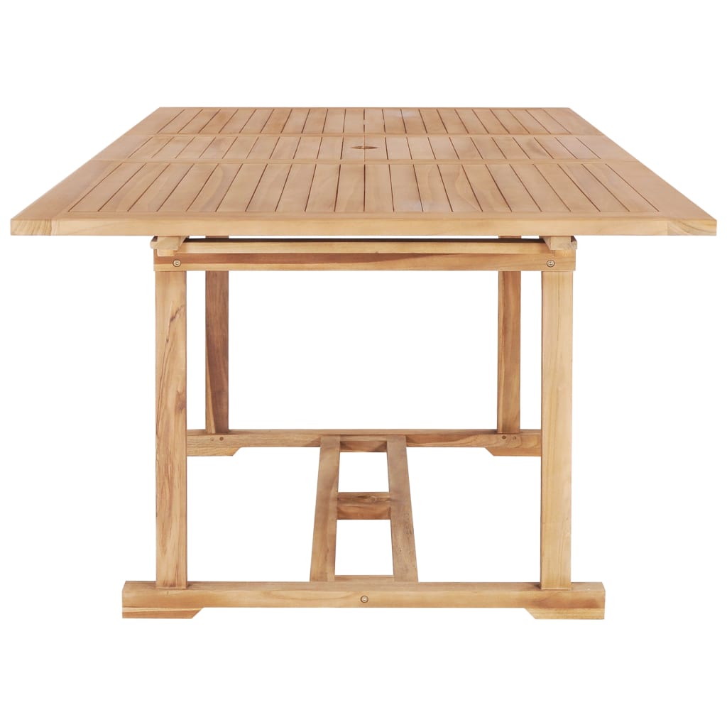 Extending Garden Table 150-200x100x75 cm Solid Teak Wood