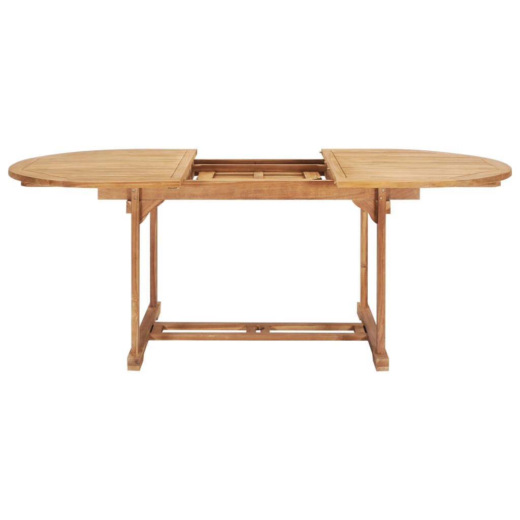 Extending Garden Table 150-200x100x75 cm Solid Teak Wood