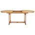 Extending Garden Table 150-200x100x75 cm Solid Teak Wood