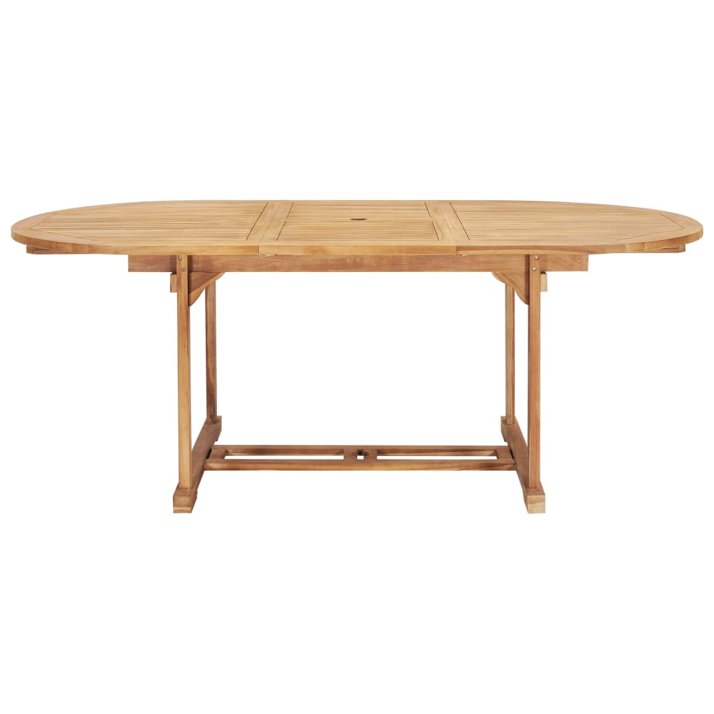 Extending Garden Table 150-200x100x75 cm Solid Teak Wood