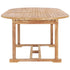 Extending Garden Table 150-200x100x75 cm Solid Teak Wood