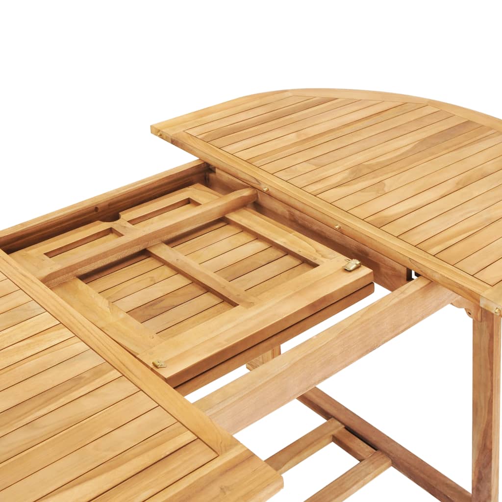 Extending Garden Table 150-200x100x75 cm Solid Teak Wood