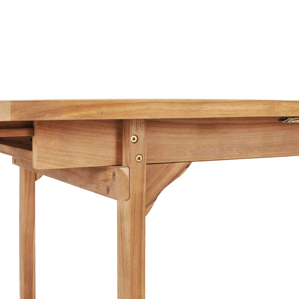 Extending Garden Table 150-200x100x75 cm Solid Teak Wood