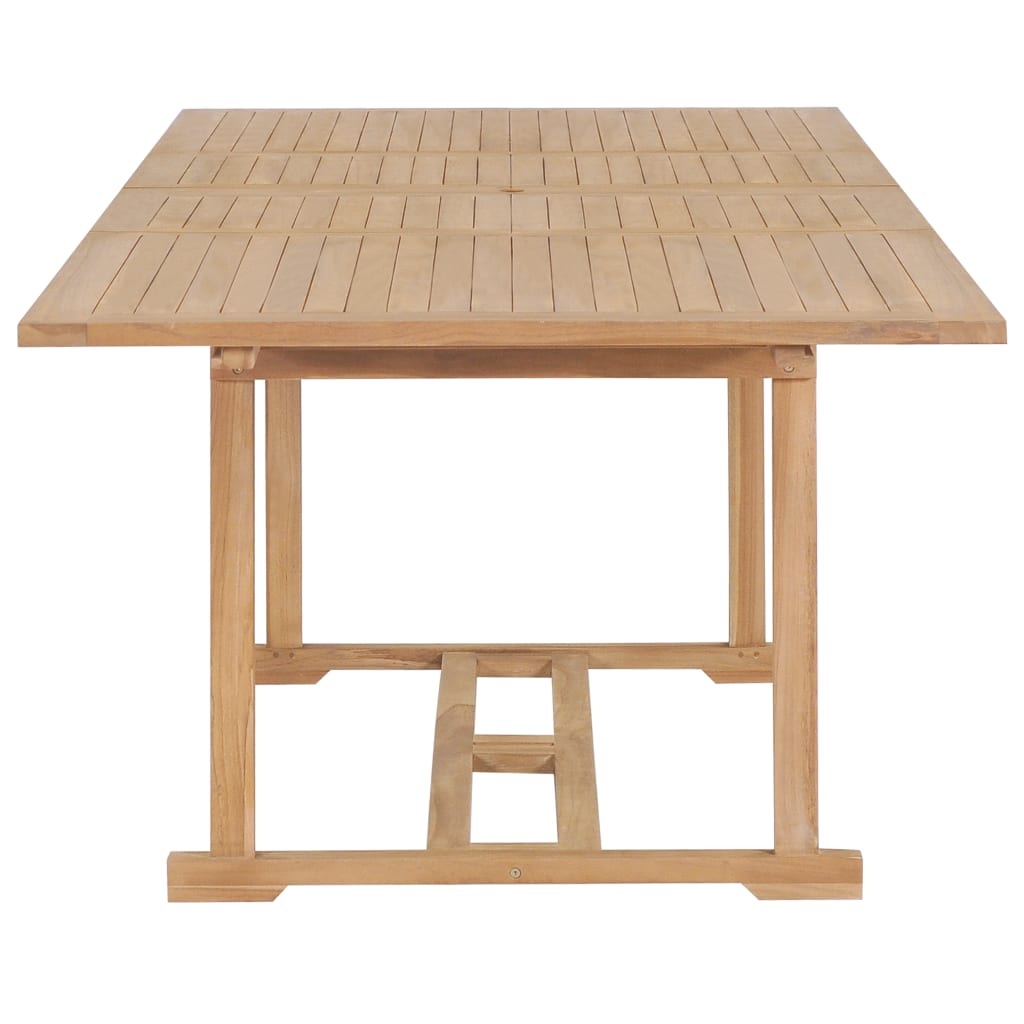 Extending Garden Table 180-280x100x75 cm Solid Teak Wood