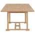 Extending Garden Table 180-280x100x75 cm Solid Teak Wood