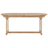 Extending Garden Table 180-280x100x75cm Solid Teak Wood Oval