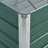 Garden Raised Bed Galvanised Steel 320x80x45 cm Green