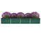 Garden Raised Bed Galvanised Steel 320x80x45 cm Green